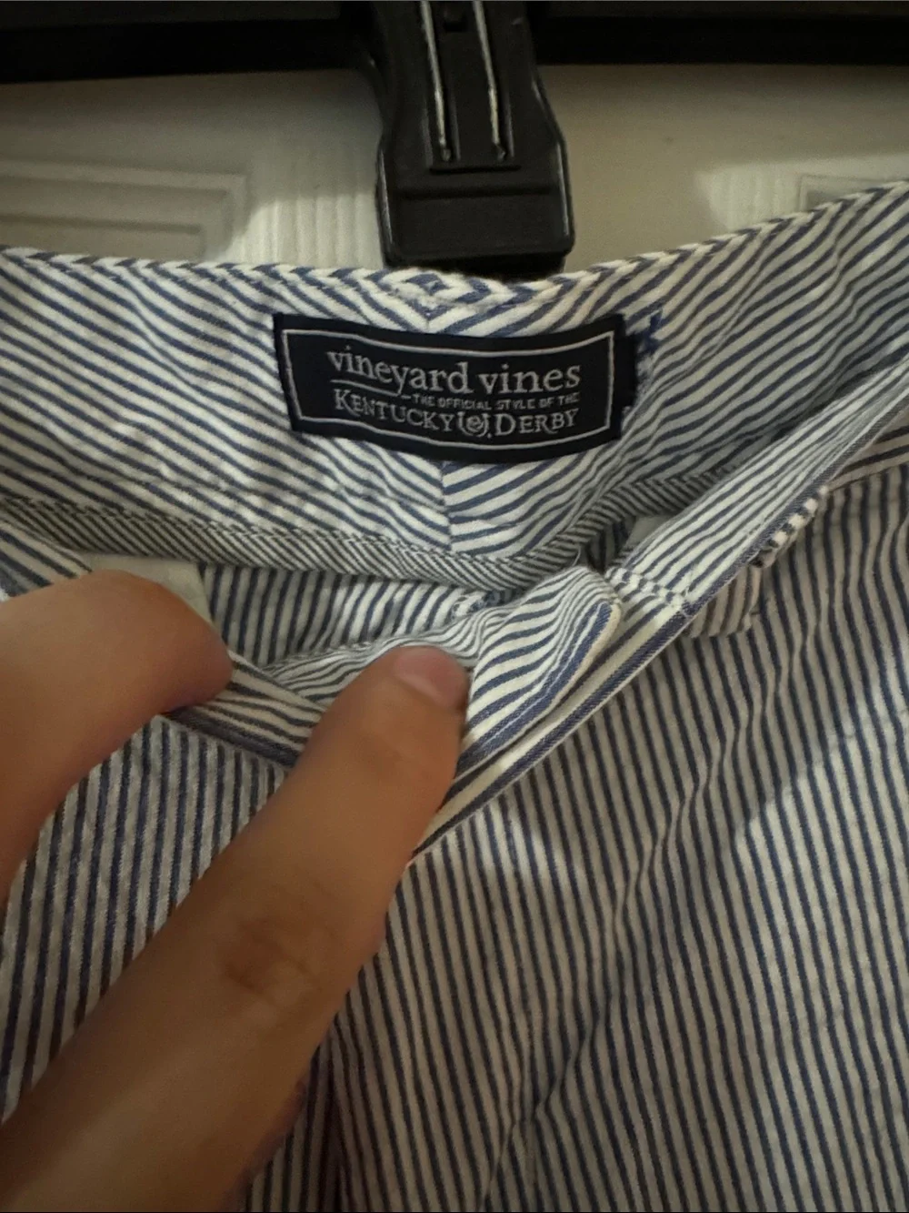 Vineyard Vines Blue & White Seersucker Chinos
